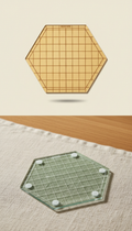 Hexagon Quilting Template With Smooth Edges