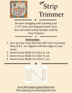 The Strip Trimmer package insert with instructions