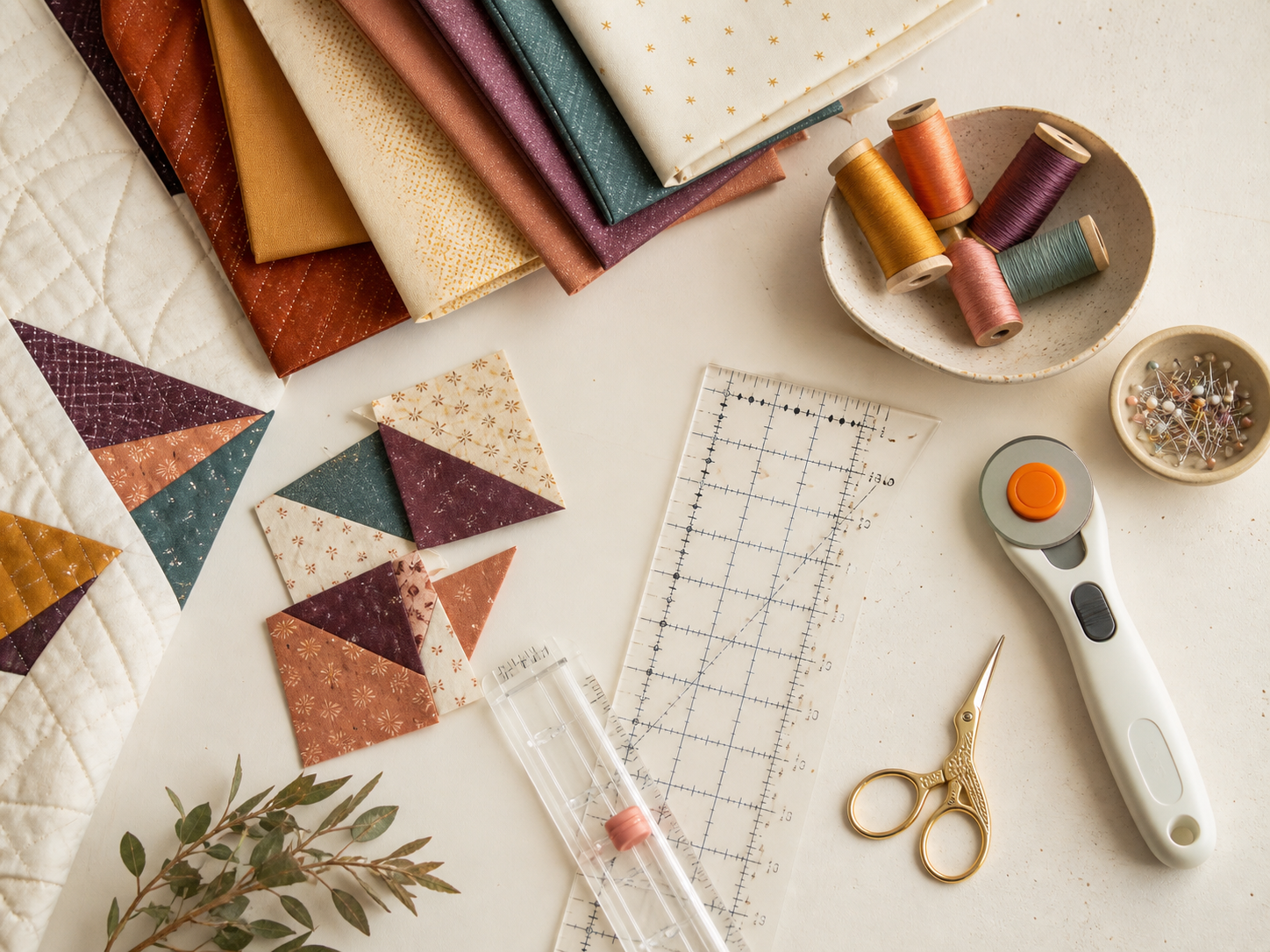 Sewing supplies and studio staples